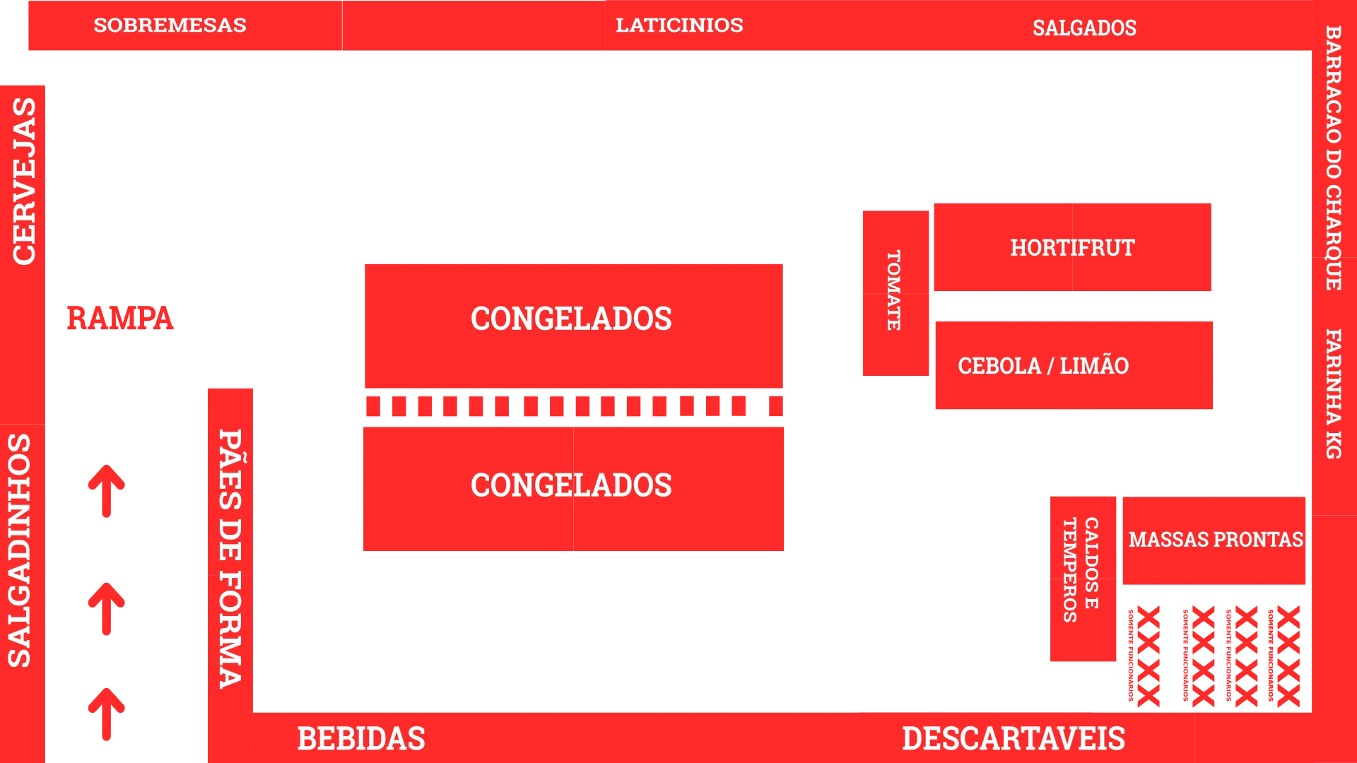 Mapa Supermercado Casa das Farinhas